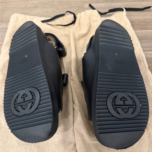 Gucci Black Leather Sandals - Picture 4 of 4